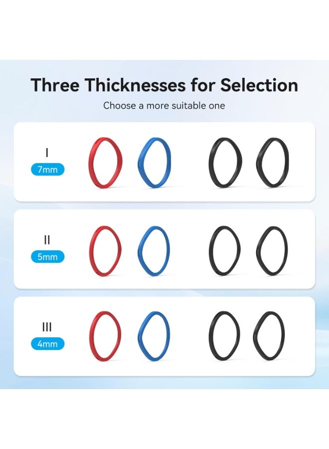 اي ام في ار مسافة العدسات متوافقة مع إكسسوارات Oculus Quest 3S/Quest 2/Rift S، حلقة سيليكون ناعمة مضادة للخدوش، تحمي عدسات الواقع الافتراضي والنظارات الطبية من الخدوش (غير متوافقة مع Quest 3) - Image 5