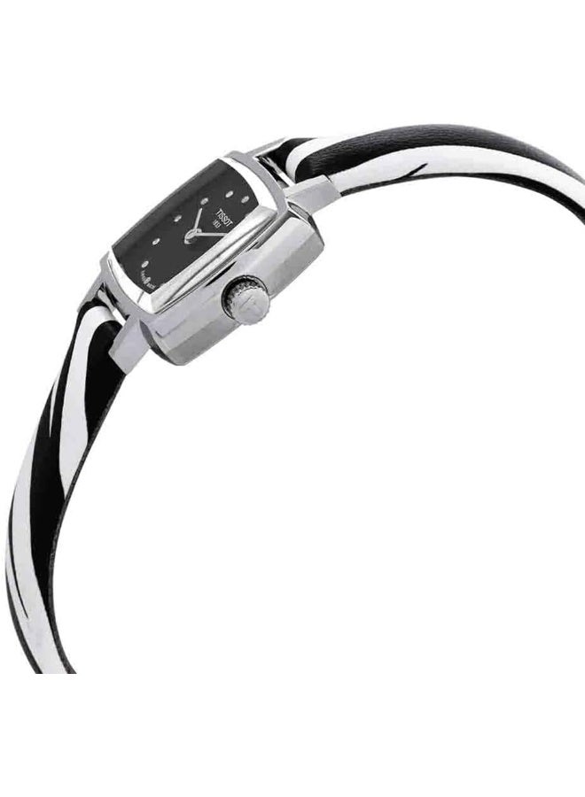 TISSOT Women's Lovely 316L Stainless Steel case Swiss Quartz Watch with Faux Leather Strap, Multicolor, 9 (Model: T0581091705600) - Image 4