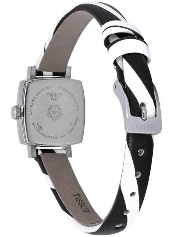 TISSOT Women's Lovely 316L Stainless Steel case Swiss Quartz Watch with Faux Leather Strap, Multicolor, 9 (Model: T0581091705600) - Image 5