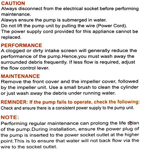 SOBO Submersible Power Head - WP-2990-25W- F.Max 1500L/H - Sobo Internal Water Pump - for Top Filtration Spare Part - Image 5