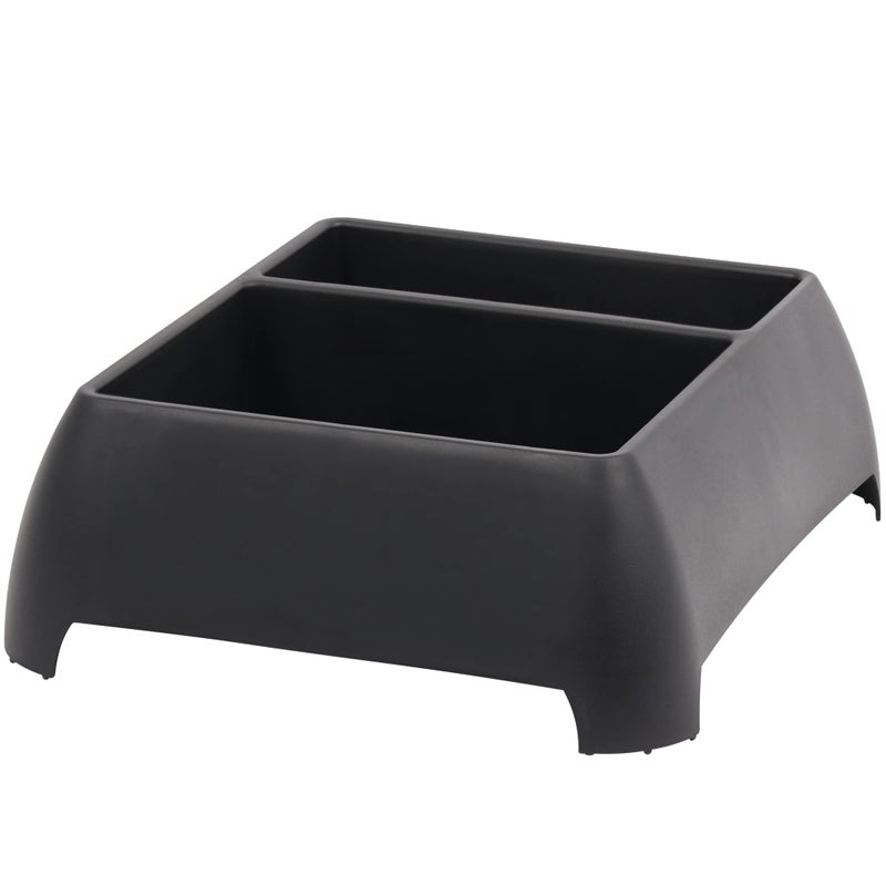 Moblorg Heavy Duty Storage Organizer for Vehicle Trunk, Garage, Under Sink Organizer, Recycled Plastic, Made in USA (Black) - Image 1