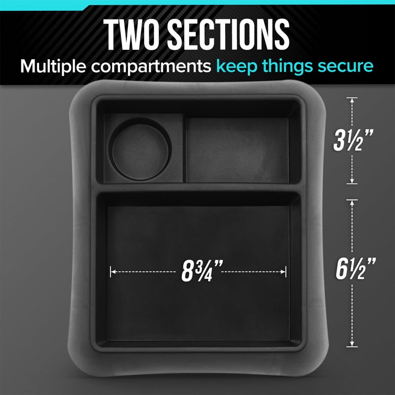 Moblorg Heavy Duty Storage Organizer for Vehicle Trunk, Garage, Under Sink Organizer, Recycled Plastic, Made in USA (Black) - Image 5