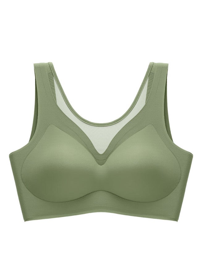 Modal Modaier Seamless Sports Bra For Women, Wireless Bra With Beautiful Back Design, Push-up Bra For Gathering Side Support, Breathable Bandeau Bra, 3XL - Image 5