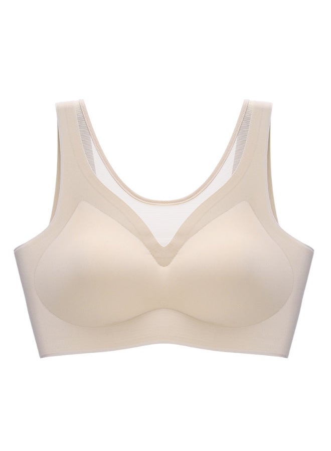 Modal Modaier Seamless Sports Bra For Women, Wireless Bra With Beautiful Back Design, Push-up Bra For Gathering Side Support, Breathable Bandeau Bra, 3XL - Image 4
