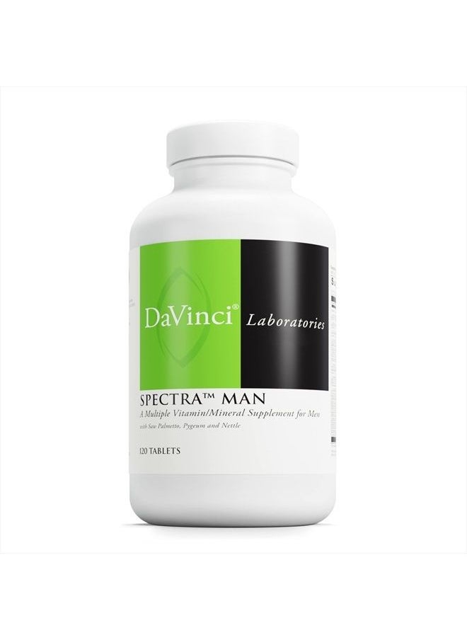 Davinci Labs Spectra Man - Dietary Supplement to Support Immune System Function and Men's Unique Needs - with Vitamins, Minerals, Amino Acids, Herbs, Digestive Enzymes and Fatty Acids - 120 Tablets  - Image 1