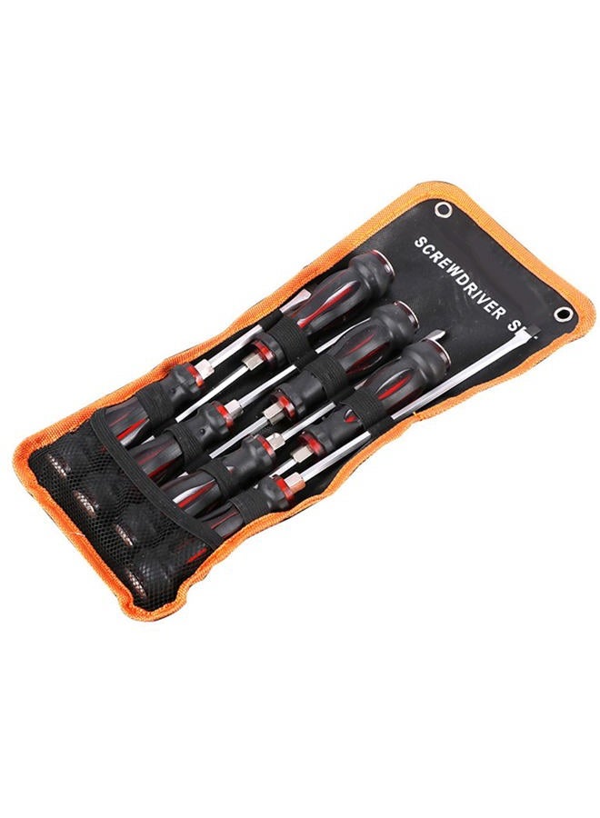 Miskall 7Pcs Demolition Screwdriver Set CR-V Strong Magnetic Demo Driver Slotted Phillips Impact Kit Chiselling and Loosening Seized Screws (7-piece set) - Image 1
