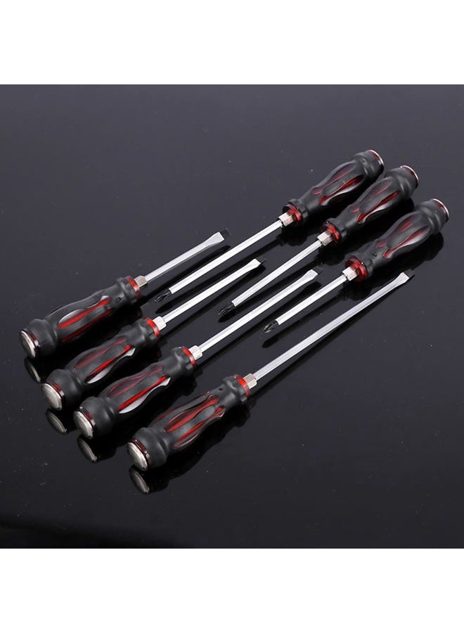 Miskall 7Pcs Demolition Screwdriver Set CR-V Strong Magnetic Demo Driver Slotted Phillips Impact Kit Chiselling and Loosening Seized Screws (7-piece set) - Image 2