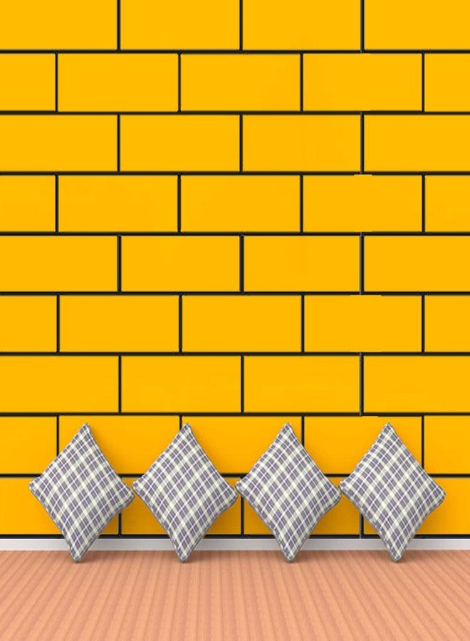 ARandNJ مجموعة قوالب ARandNJ للرسم على الجدران (عبوة واحدة، المقاس: 16 × 24 بوصة) - تصميم بنمط الطوب - قابلة لإعادة الاستخدام - تصميم يمكنك صنعه بنفسك - مناسبة لتزيين غرف المعيشة، غرف النوم، الصالات، المقاهي والمطاعم - Image 2