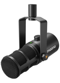 Maono Maonocaster PD400X USB/XLR Dynamic Microphone Gain Knob and Volume Control Studio Mic for Broadcast Recording Streaming Gaming Black  - Image 1