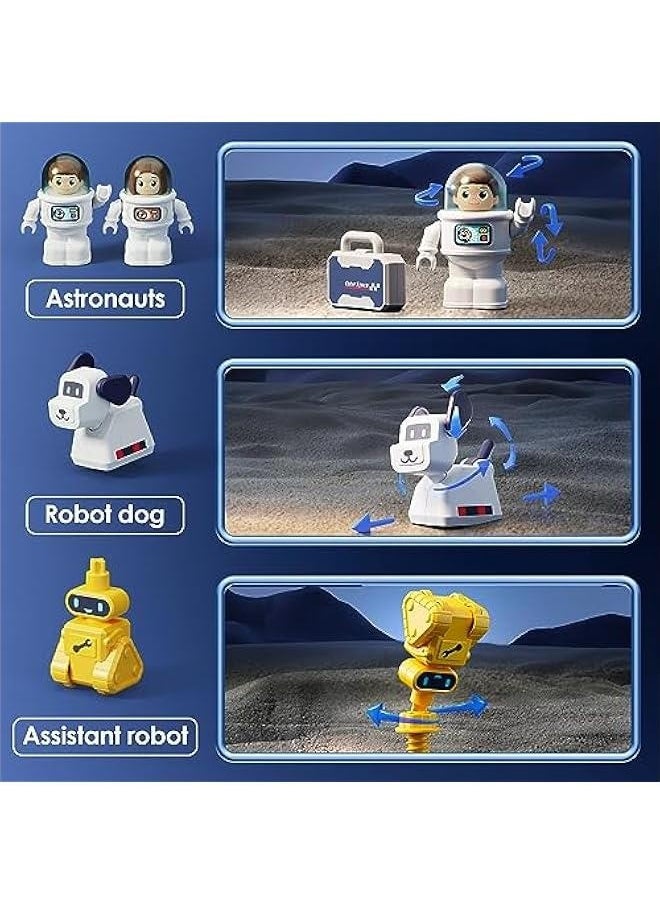 Generic - Space Toys Spaceship for Kids 3-5, Boys Space Shuttles W/ Astronauts Robots, Outer Space Building Set, Universe Adventure STEM Science Kit, Learning Gift for 4 6 7 8 Years Old Girl Child - Image 1