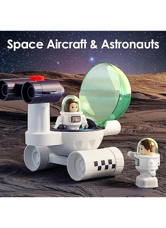 Generic - Space Toys Spaceship for Kids 3-5, Boys Space Shuttles W/ Astronauts Robots, Outer Space Building Set, Universe Adventure STEM Science Kit, Learning Gift for 4 6 7 8 Years Old Girl Child - Image 1