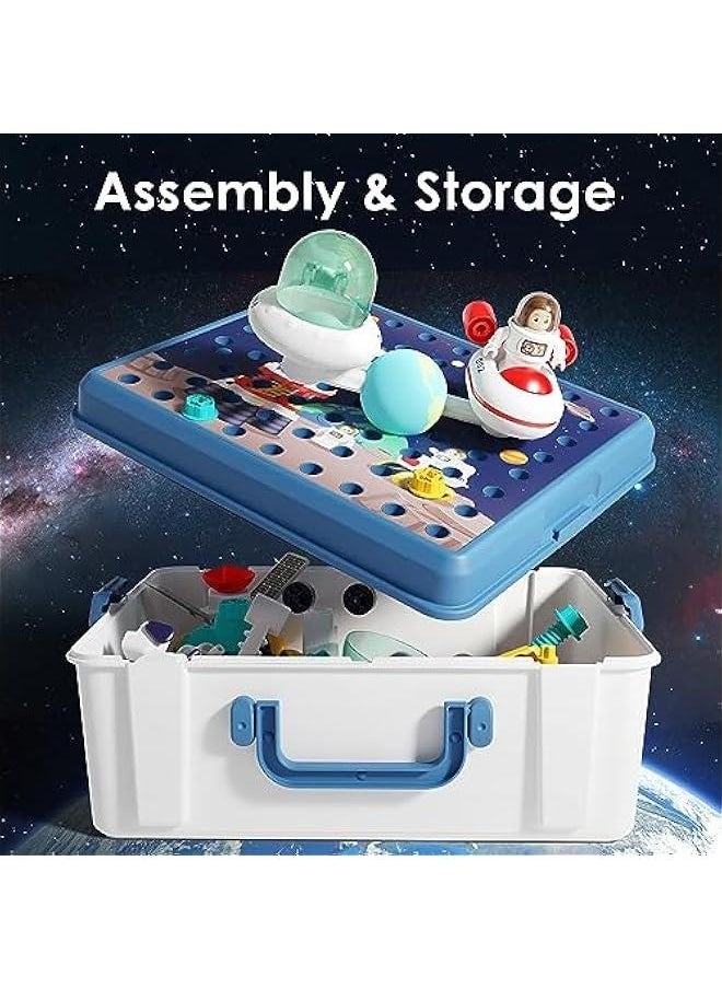 Generic - Space Toys Spaceship for Kids 3-5, Boys Space Shuttles W/ Astronauts Robots, Outer Space Building Set, Universe Adventure STEM Science Kit, Learning Gift for 4 6 7 8 Years Old Girl Child - Image 1