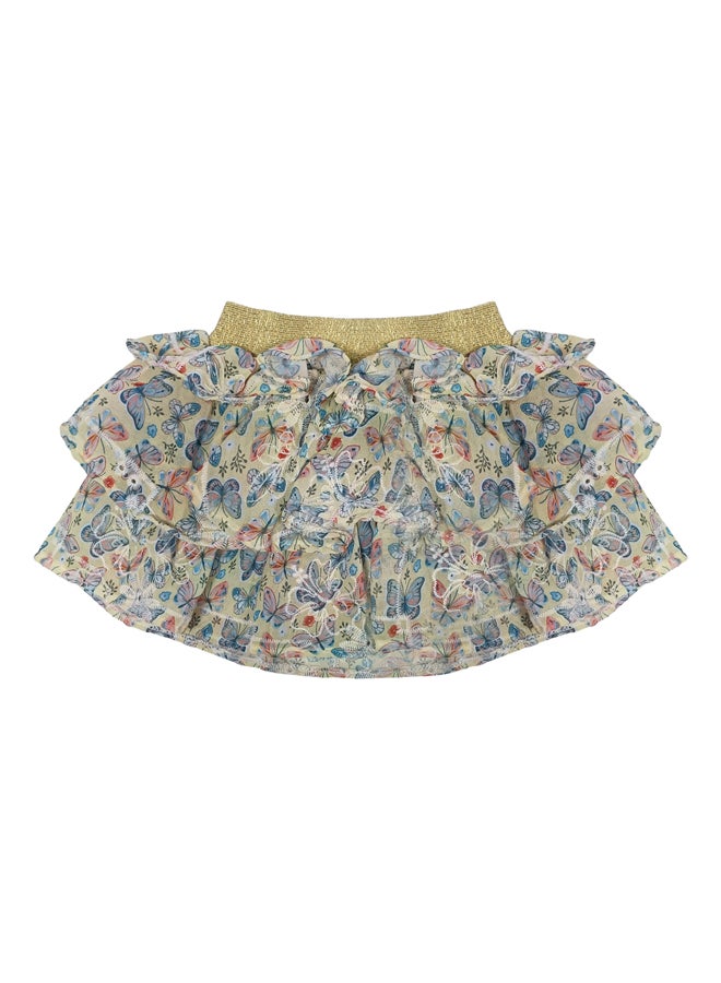 Baby Girls set of 3 Blouse playsuit with macthing skirt and headband