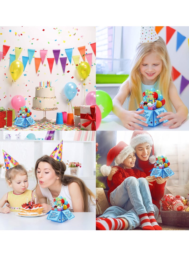 SOLARAE Happy Birthday Cards, Funny Birthday Card, 3D Birthday Greeting Card, Pop Up Birthday Card ​with Envelopes and Message Tag, Birthday Cards for Women, Men, Kids - Image 5