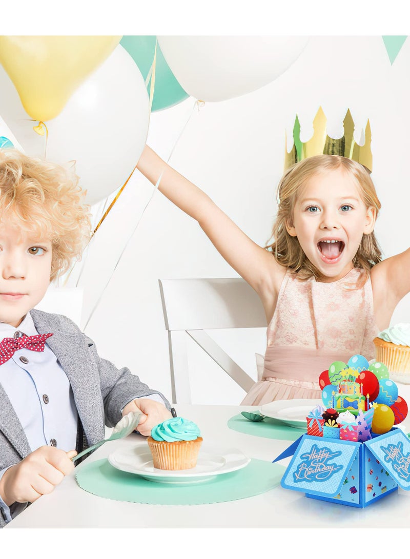 SOLARAE Happy Birthday Cards, Funny Birthday Card, 3D Birthday Greeting Card, Pop Up Birthday Card ​with Envelopes and Message Tag, Birthday Cards for Women, Men, Kids - Image 4