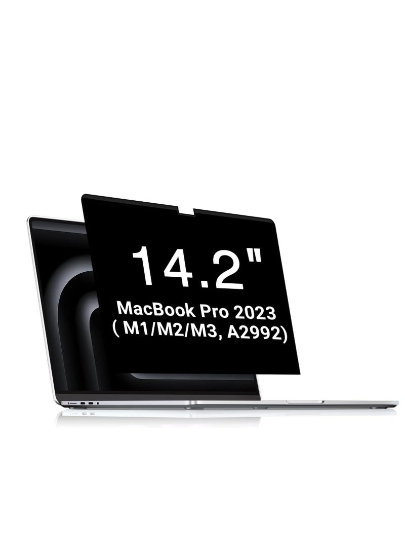 Magnetic Privacy Screen for MacBook Pro 14 inch (2021-2024, M1, M2, M3,M4), Model A3112/A3185/A3401/A2442/A2779/A2918/A2992, Detachable Screen Protector, Blue Light Blocking, Anti Glare Protector and Privacy Filter Shield - Image 1