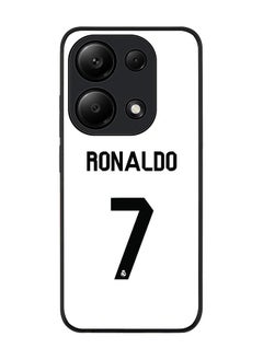 Stylizedd Rugged Black Edge Case for Xiaomi Redmi Note 13 Pro 4G / Xiaomi Poco M6 Pro 4G, Slim fit Case Thin Cover -  Ronaldo Real Jersey  - Image 1