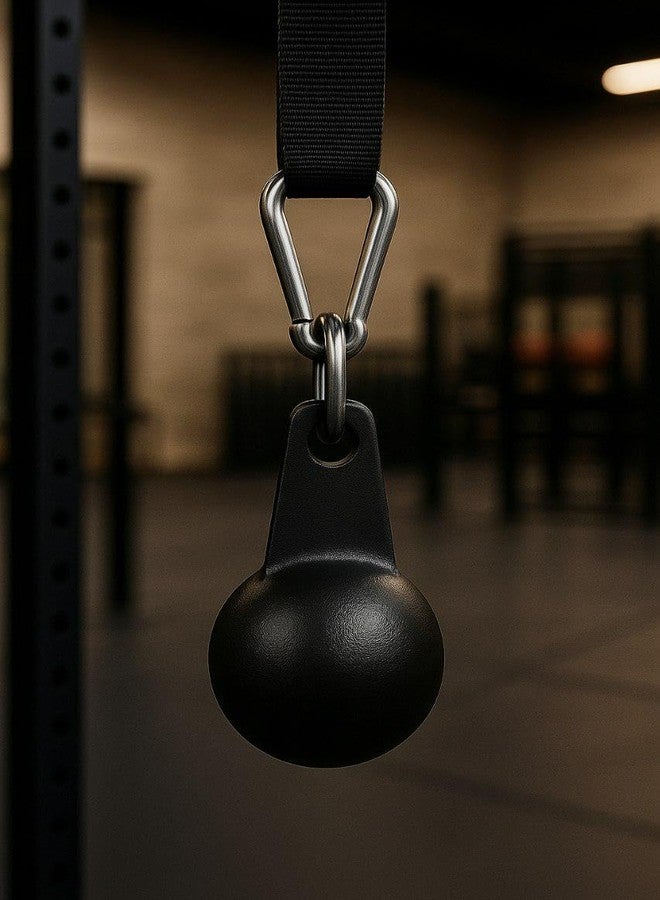 OBLO مقابض OBLO Cannonball لتمارين السحب وتقوية العضلات، أسود، طقم من قطعتين - Image 4