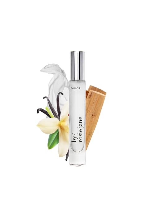 By Rosie Jane - By Rosie Jane Eau De Parfum Travel Spray (Dulce) - Clean Perfume for Women - Essential Oil Mist with Notes of Vanilla, Hinoki Wood & Nude Musk - Women's Fragrances (7.5ml) - Image 1