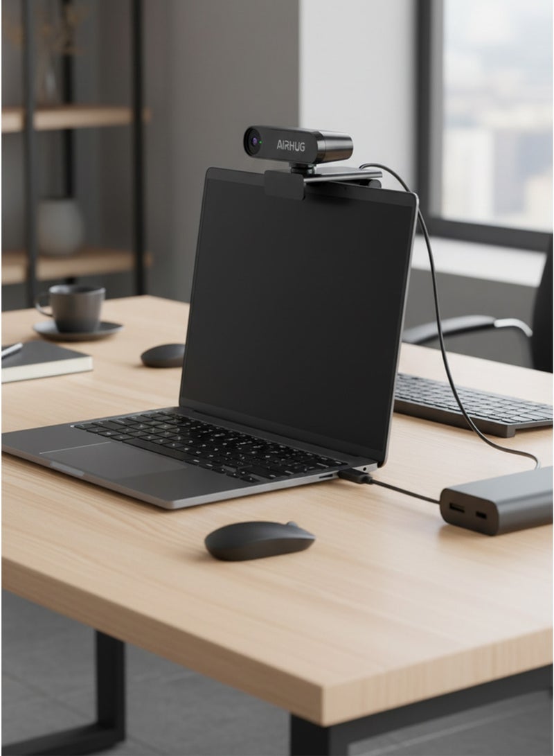 Airhug Ultra HD Webcam, High-Quality 1080p Video Streaming Webcam for Clear and Smooth Video Calls - Image 3