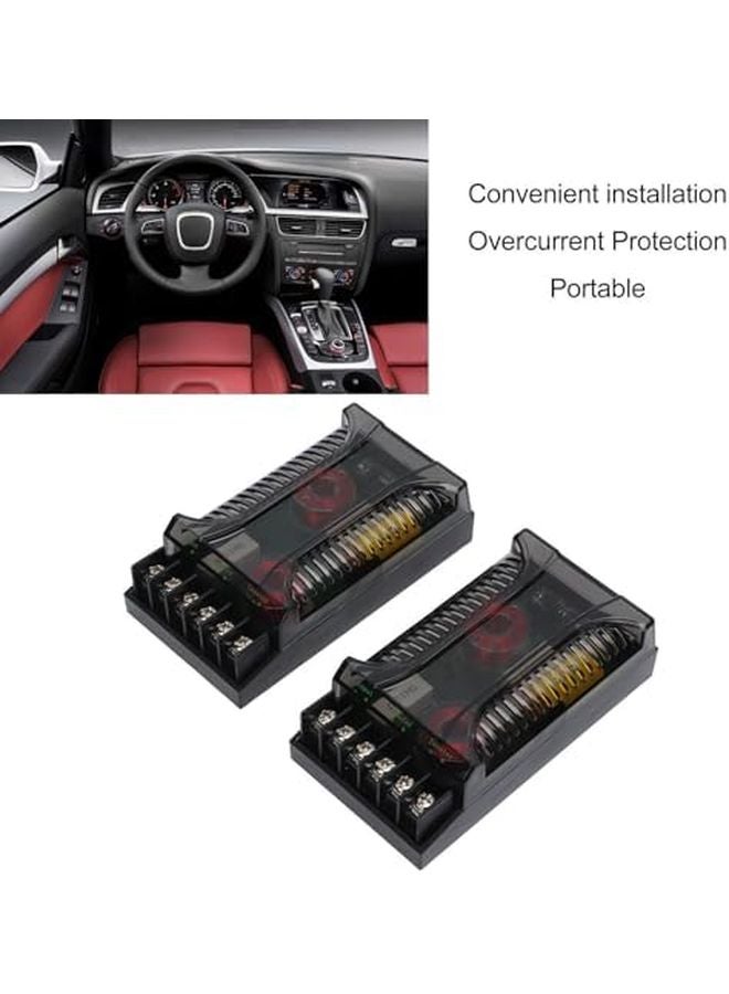Universal 2 Way Car Audio Crossover Speaker Frequency Divider 2Pcs Heat Dissipation - Image 3