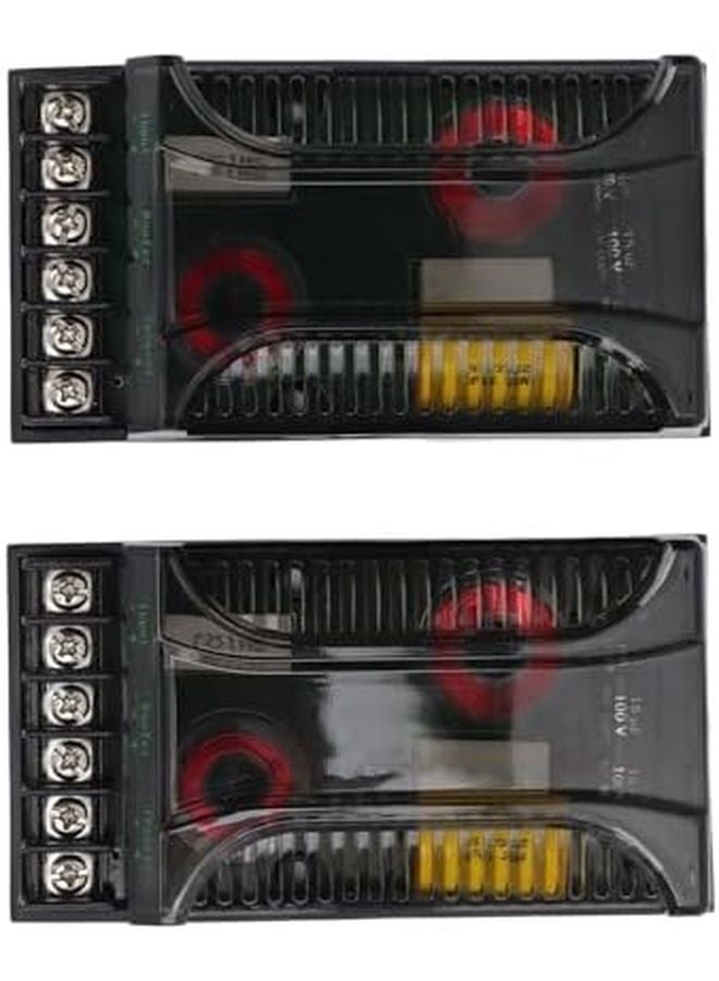 Universal 2 Way Car Audio Crossover Speaker Frequency Divider 2Pcs Heat Dissipation - Image 2