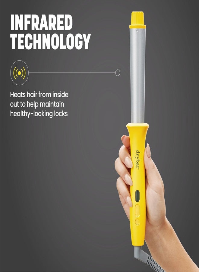 دربار مكواة تجعيد الشعر وتصفيف الشعر من دراي بار، لون أصفر ورمادي - Image 2