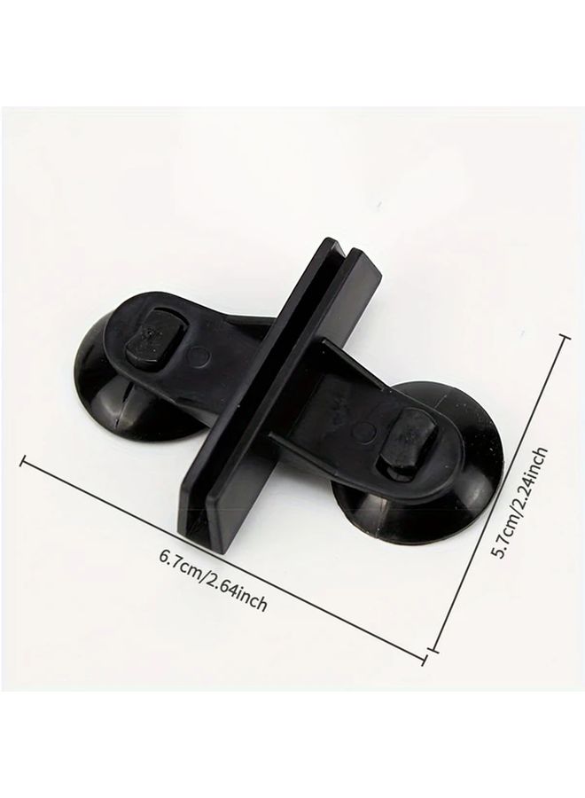 10 Pcs Black Aquarium Suction Cup Dividers Double Clip Fish Tank Partitioners For Breeding And Water Isolation Durable PE Material Secure Cross Design For Multiple Tanks - Image 2
