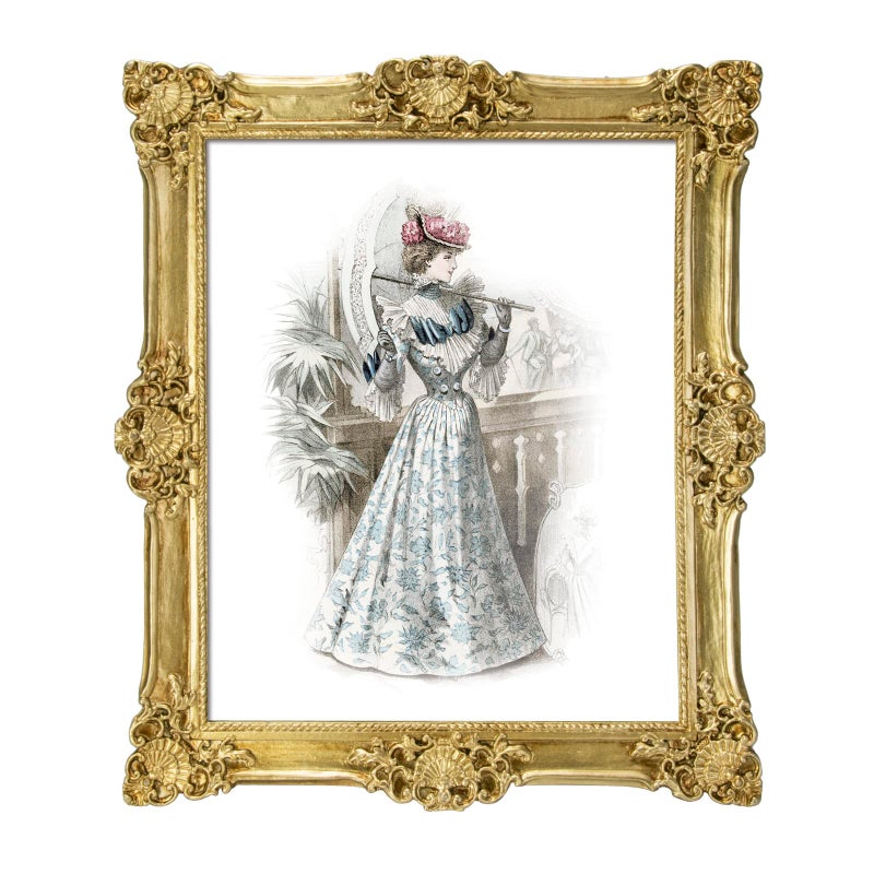 GUOER GUOER 8x10 Picture Frames Vintage Photo Frame with Glass Front Antique Picture Frame for Tabletop Wall Hanging (8x10  New Golden)  - Image 1