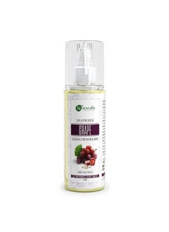 Naturalis Essence Of Nature Cold Pressed Grapeseed Carrier Oil For Hair Growth, Skin Tightening, Face Massage And Acne, 200 Ml  - Image 1