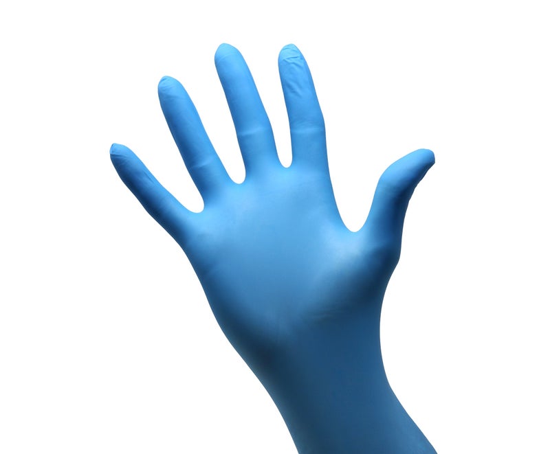 Safeguard Nitrile Disposable Gloves, Powder Free, Food Grade Gloves, Latex Free, 100 Pc, Medium - Image 2