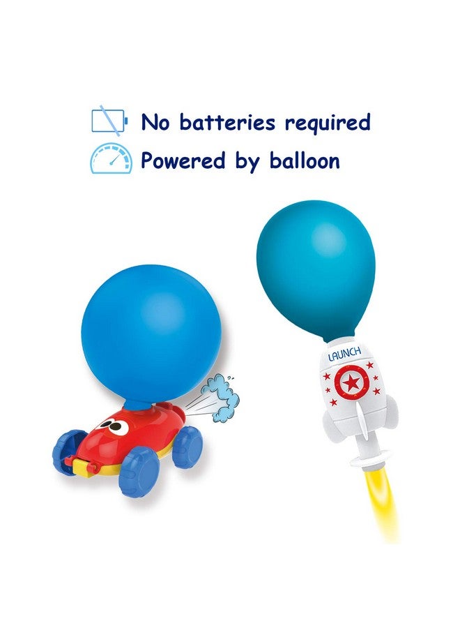 LiKee Balloon Powered Toys Monster Face Pump For 3+ Year Old Boys Girls, Car Racers Birthday Party Supplies Preschool Educational Science Stem Toys With Manual Balloon Pump For Kids - Image 5