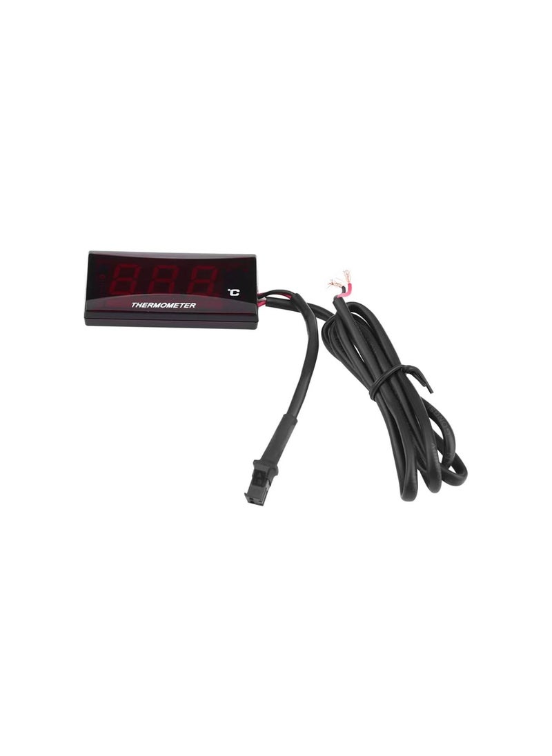 Generic - Digital Thermometer, Universal Motorcycle Digital Thermometer Water Temp Temperature Gauge Meter for Racing Scooter(Red) - Image 1