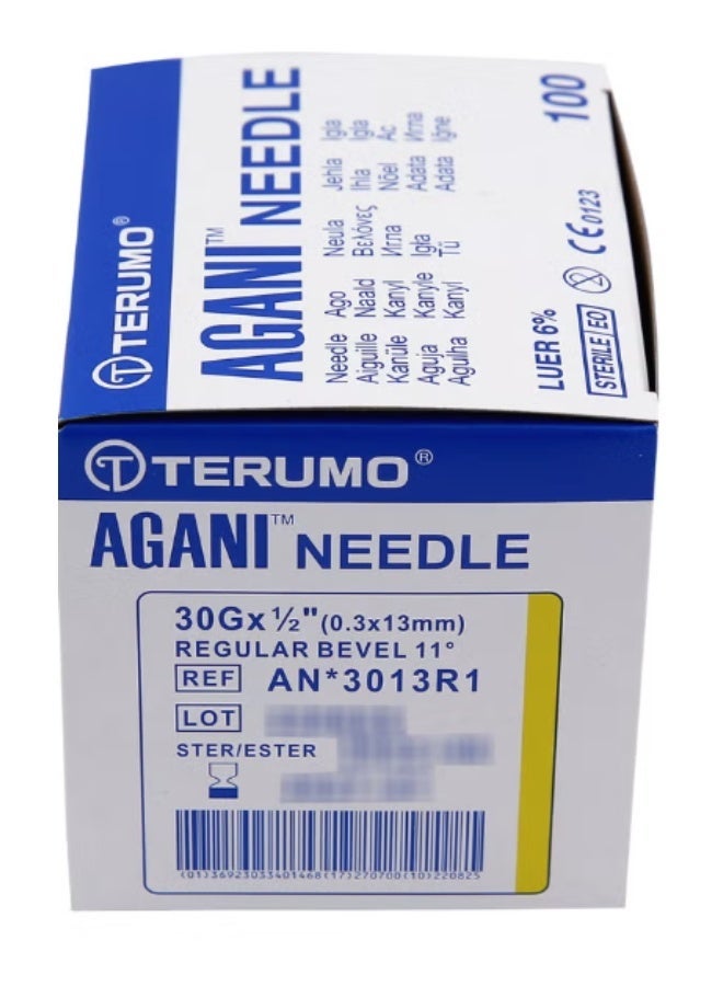 TERUMO Disposable Needle 30G × 1/2" (0.3 × 13 mm) - Image 1