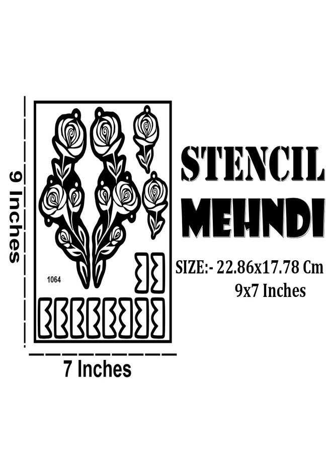 ORDERSHOCK Simple & Classy Backhand Mehndi Stencil Sticker For Party Look - Image 3
