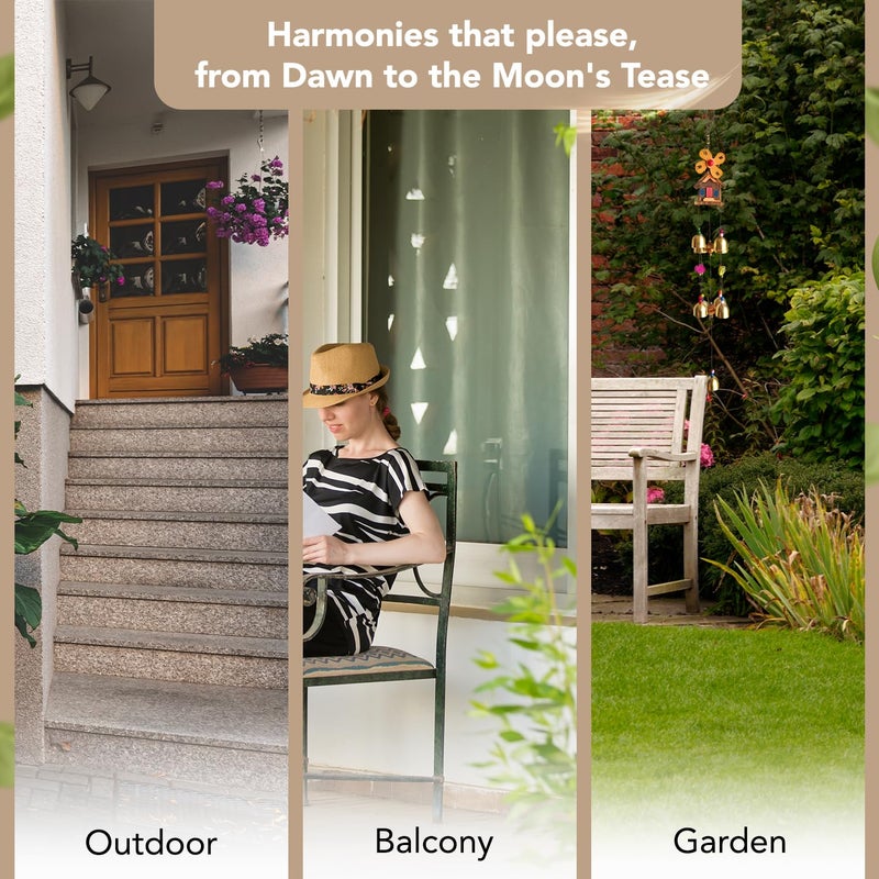 Ekhasa Ekhasa Positive Energy Aluminium Wind Chimes for Home Balcony Outdoor Garden Decoration Windchimes Bells for Vastu Feng Shui Serene Music Sound Positive Vibes Deep Tone Windchime for Gift  - Image 4