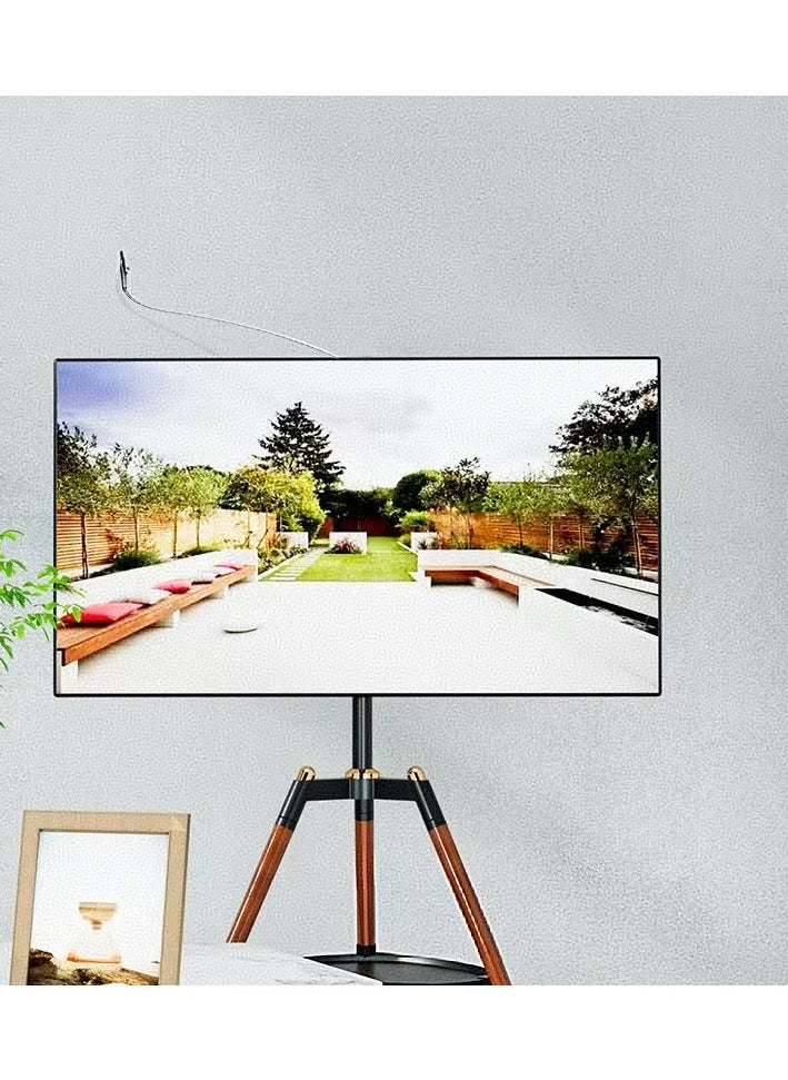RION - TRIPOD STYLISH EASEL STUDIO TV FLOOR STANDS FOR HOME AND OFFICES EASY TO CARRY, UNIVERSAL AND HIGH QUALITY FIT FOR MOST 32-65 SCREENS - Image 1