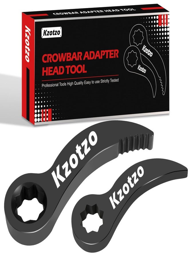 Kzotzo (2 Pack) pry bar wrench adapter，Half Shaft Removal Car Repairing Tools ，Half Shaft Removal Tool ，2025 Upgraded version1/2"pry bar wrench adaptor head，high quality Crowbar Adapter - Image 1