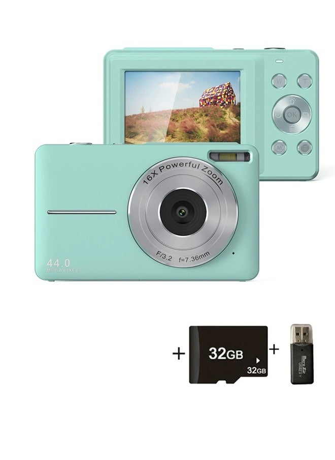 Generic Digital Camera, Autofocus UHD 4K Vlogging Camera with 32GB Card, 44MP 16X Digital Zoom Digital Camera  - Image 2
