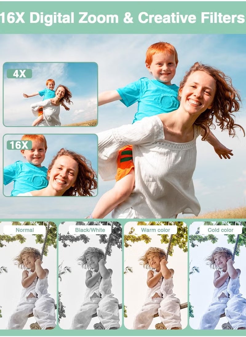 Generic Digital Camera, Autofocus UHD 4K Vlogging Camera with 32GB Card, 44MP 16X Digital Zoom Digital Camera  - Image 3
