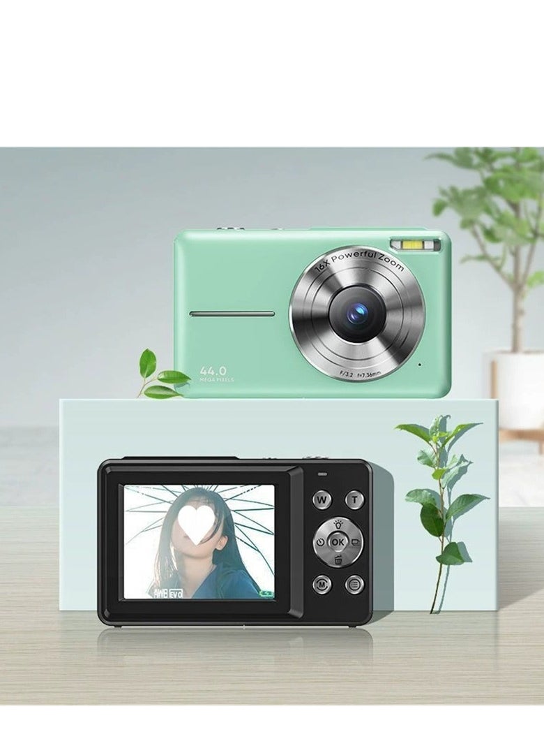 Digital Camera, Autofocus UHD 4K Vlogging Camera with 32GB Card, 44MP 16X Digital Zoom Digital Camera