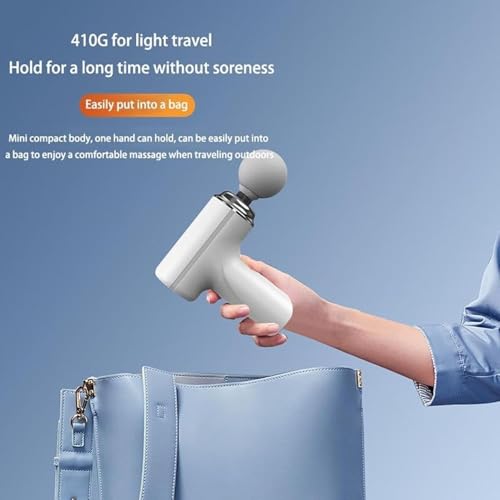 TECH LOGO ELECTRONICS Pain relief body Mini Gun Massager Machine for Pain Relief - Body, Neck, Shoulders, Back, Arms & Feet Massager- 6 Speed Settings,C Charging for Muscle Pain Relief Recovery(Multicolor) - Image 5