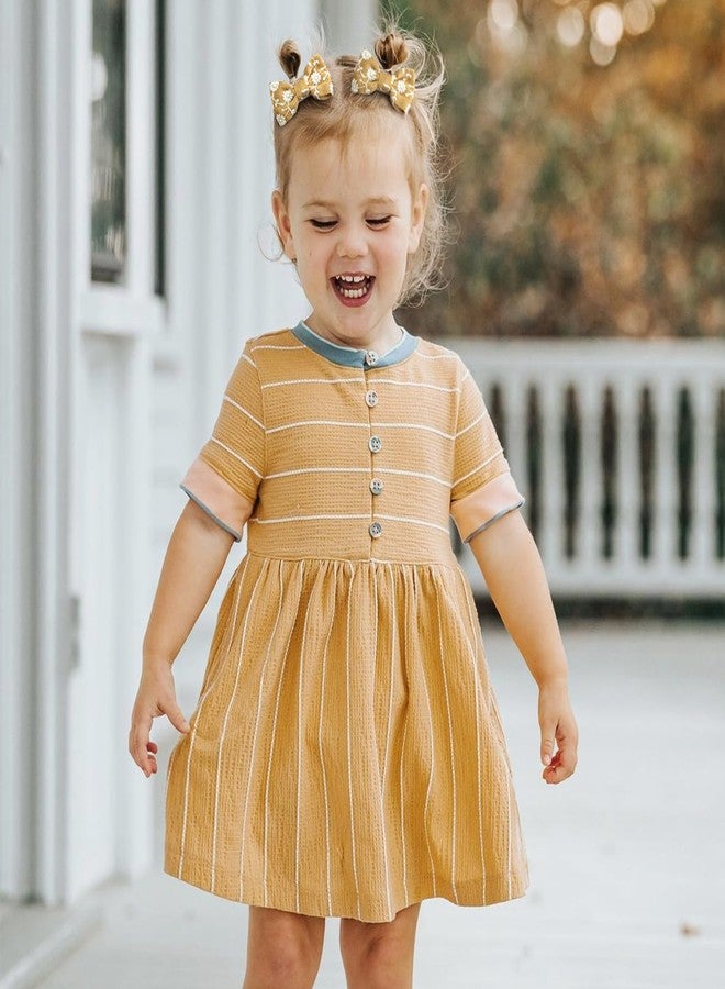 DED 24PCS 2" Baby Girls Hair Bow Clips, Fine Hair Cotton Fully Lined Embroidery Baby Hair Barrettes Accessories for Infants Toddlers - Image 5