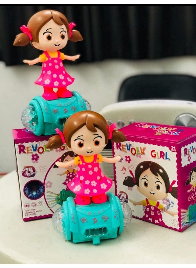 Goyal's 360 Degree Rotating Musical Dancing Toy With Attractive Multi Color Flashing Lights (Revolv Girl) - Image 1