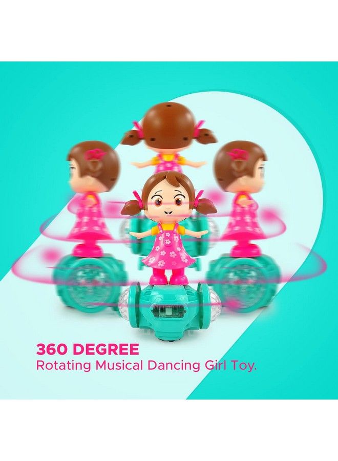 Goyal's 360 Degree Rotating Musical Dancing Toy With Attractive Multi Color Flashing Lights (Revolv Girl) - Image 4