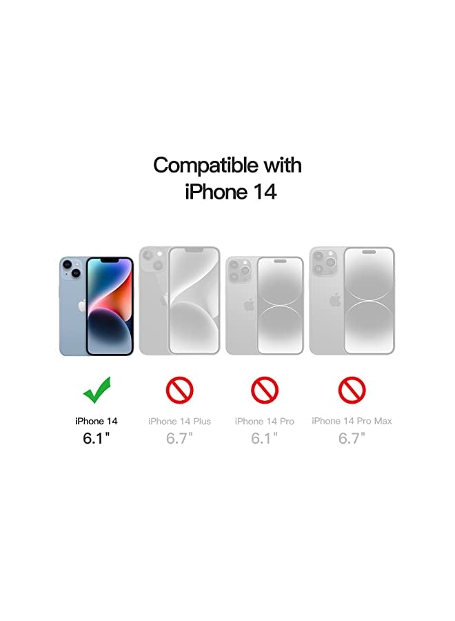 Jetech Full Coverage Screen Protector For Iphone 14 6.1-Inch With Camera Lens Protector, Tempered Glass Film, Hd Clear, 2-Pack Each - Image 4