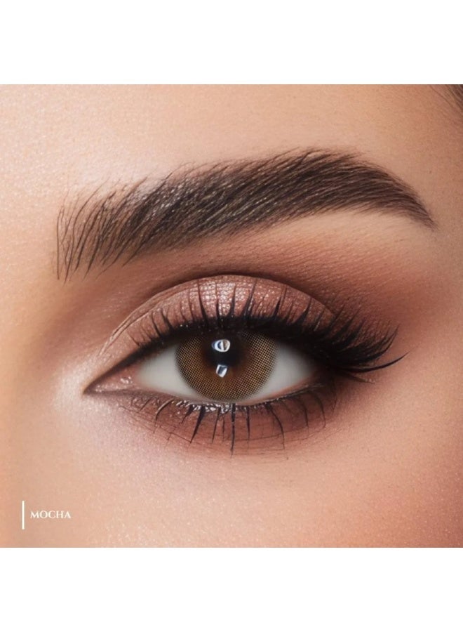 LensMe Colored lenses, Color Mocha, One Day lenses, plano/zero-power - Image 1
