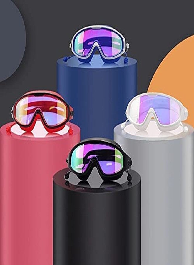 Dravizon Swim Goggles, Swimming Goggles with Solid PC Frame and Soft Silicone Gasket UV Protection Colorful Coating Lens Anti-Leak Anti-Fog for Adult - Image 3