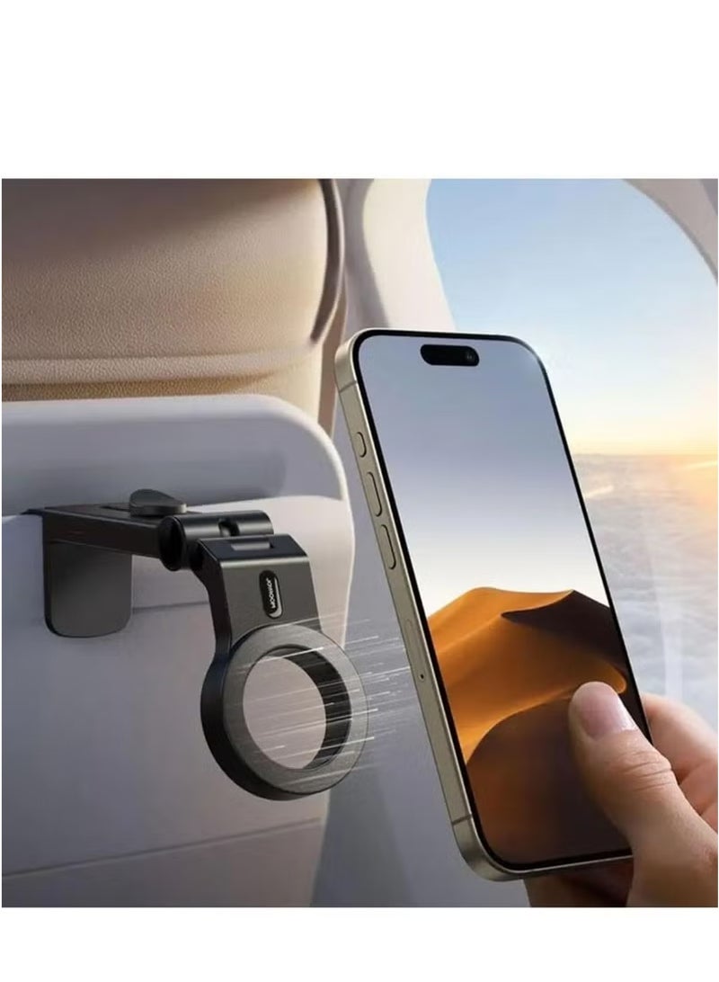 فيسوس حامل هاتف مغناطيسي للسيارة والطائرة لهاتف iPhone 16 Pro Max يدور 360 درجة، حامل عالمي، تصميم قابل للتعديل بدون استخدام اليدين للسفر - Image 2