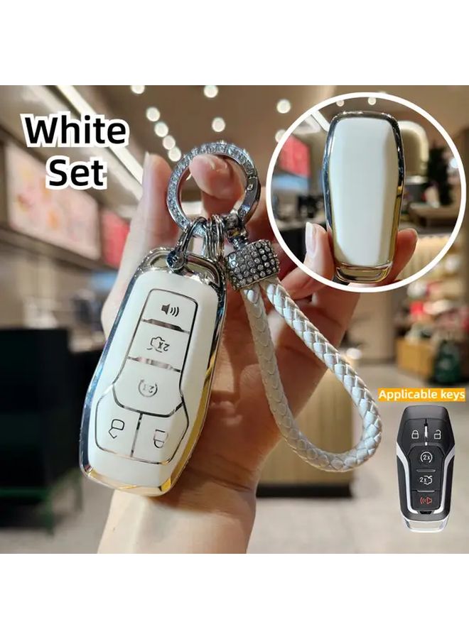 5 Button Car Key Cover Case Black Single Shell Fit For Ford Fusion Mustang F150 Edge Explorer Models Keyless Auto Accessories - Image 5